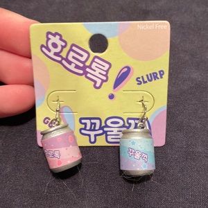 Brand new soda earrings